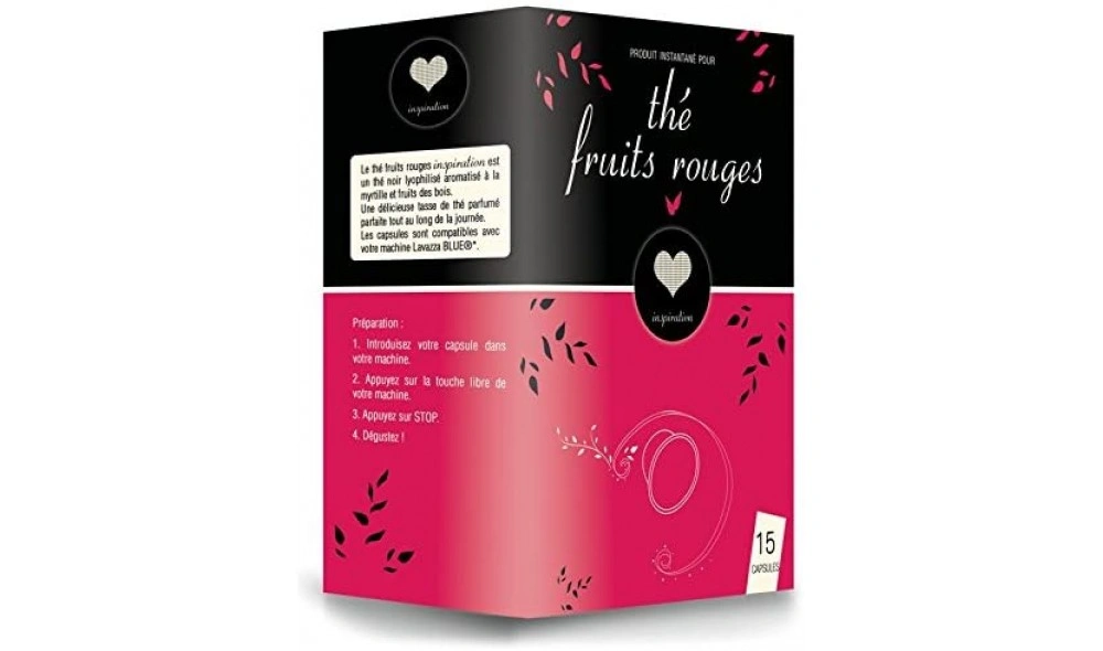 Boutique Lion - Lavazza 15 Capsules BLUE Inspiration Thé Fruits Rouges Boutique Lion - Lavazza 15 Capsules BLUE Inspiration Thé Fruits Rouges