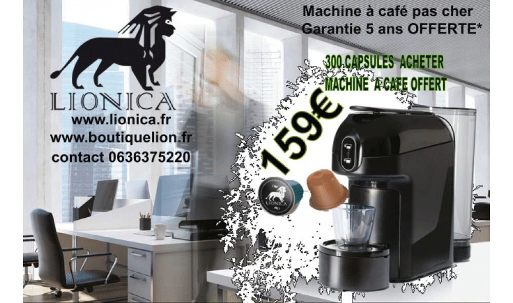 Boutique Lion - 300 Capsules + Free Coffee Machine Boutique Lion - 300 Capsules + Free Coffee Machine
